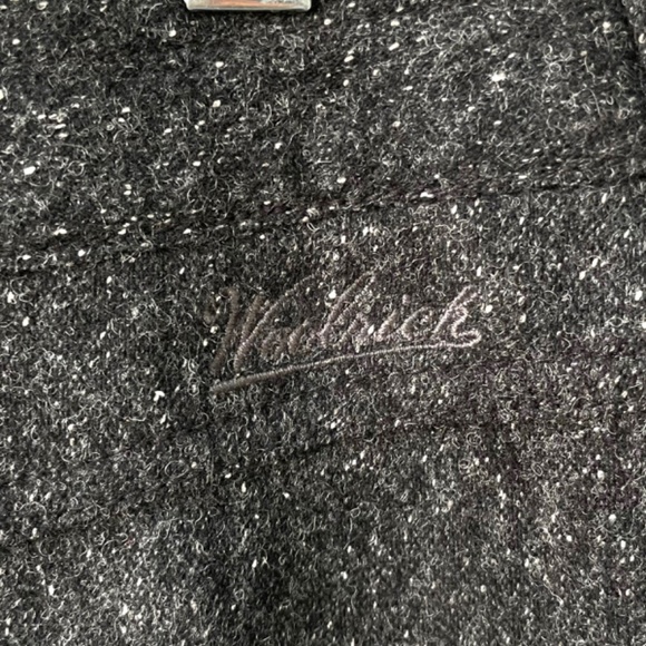 WOOLRICH Charcoal Grey Wool Blend Tweed woodlyn A-Line Skirt Size 12 - Picture 7 of 10